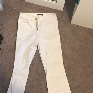 Brandy Melville high waist white jeans